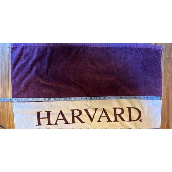 Vintage Harvard University‎ Purple & White Beach Duds Towel 55 x 30 EUC - Picture 7 of 8
